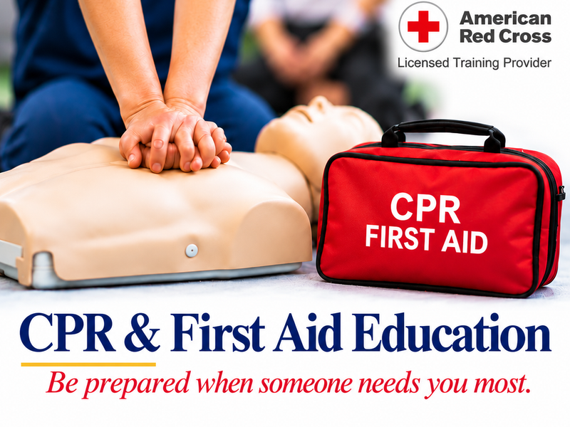 CPR and First Aid training demonstration